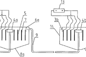 两段式电解法处理废水的方法及其装置