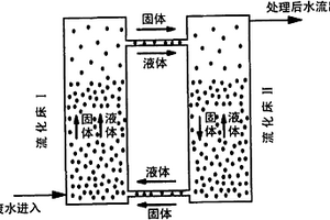 用于同时脱除碳、氮和磷的液-固流化床废水处理系统