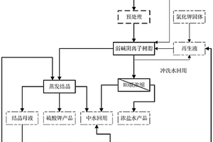 工业高浓盐水的资源化处理工艺