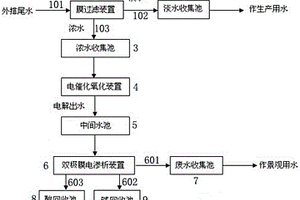 废水深度处理用的膜电耦合系统