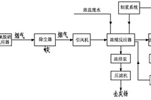 浓盐废水及烟气脱硫联合处理系统