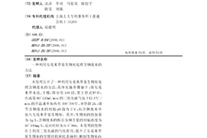 利用互花米草基生物炭处理含铜废水的方法