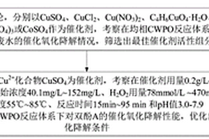 基于Cu<sup>2+</sup>为活性组分的催化剂对双酚A废水的处理方法