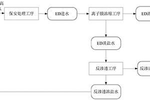 煤化工高盐废水的处理工艺及系统