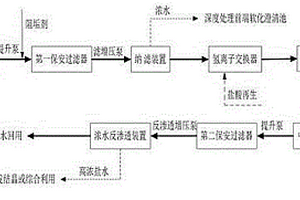 对煤化工产生的浓盐废水处理工艺