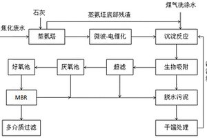 焦化废水与煤气洗涤水联合处理工艺