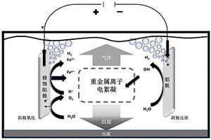 硫酸/高氯酸共掺杂聚吡咯修饰阳极及其在电絮凝处理电镀废水中的应用