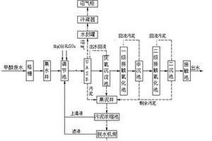 甲醇生产废水的处理系统