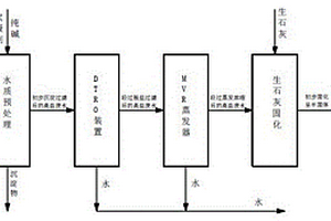 将复杂高盐废水浓缩固化填埋的工艺方法