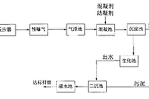 用于造纸制浆中段废水脱色的预处理工艺