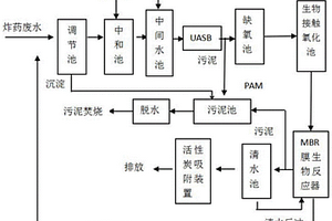 硝基-硝酸酯基类炸药废水的处理方法