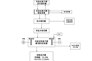 电驱动离子膜装置及丙烯酸丁酯废水的处理工艺