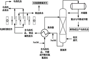 含乌洛托品、甲醛或甲醇的氨氮废水的资源化处理装置