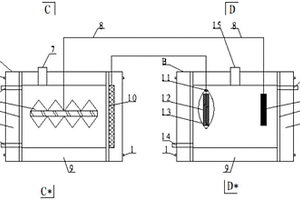利用生物电化学系统进行废水同步除碳脱氮除磷的装置