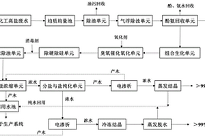 煤化工废水零排放集成处理系统及方法