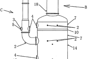 对含氰、含硫氰酸盐废水或矿浆进行处理的反应器