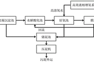 基于无泡增氧技术的表面活性剂废水处理系统及工艺