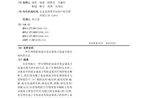 生物吸附溶液中重金属离子制备光催化材料的方法