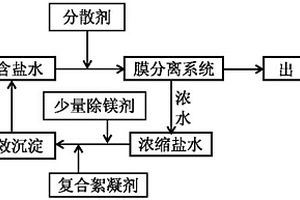 高含盐废水自沉淀预处理方法