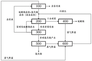 基于凝结水回收的盐硝分离废水处理系统和方法