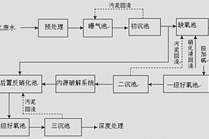 处理含高浓度硫氰化物焦化废水的系统