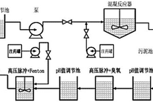 高压脉冲-臭氧与高压脉冲-Fenton联合氧化处理钻井液废水的装置及方法