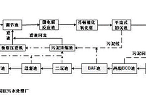 微电解‑芬顿‑EGSB‑A/O‑BCO‑BAF‑混凝处理制药废水系统