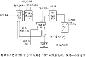 除去废水中的硫酸盐、钙和/或其他可溶性金属的方法