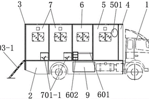 用于野外作业人员生活的车载移动式卫浴装置