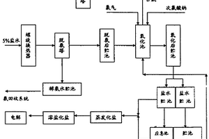 水合肼副产5%盐水处理回用方法