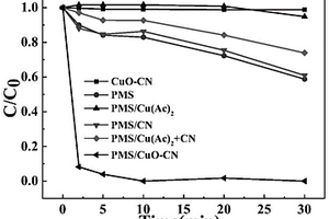 用于高级氧化技术的CuO-CN过氧化物复合催化剂及其制备方法和应用