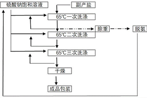 沉钒尾液蒸发出的副产盐提纯制备硫酸钠的方法