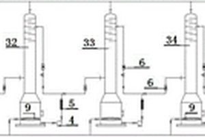 塔式负压连续惰性气体气提吹萘方法及其装置