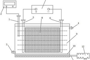 三维电极协同过硫酸盐高级氧化技术处理垃圾渗滤液生化尾水的装置