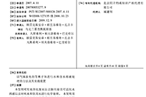 以气体放电的等离子体进行水和含水溶液处理的方法及其实施装置