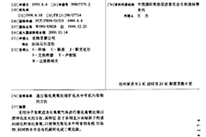 通过催化臭氧处理矿化水中有机污染物的方法