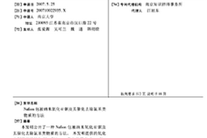 NAFION包被纳米氧化亚铜及其催化去除氯苯类物质的方法