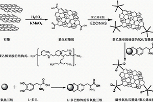 磁性氧化石墨烯/聚乙烯亚胺吸附剂及其制备方法与应用