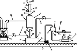苯甲醇真空液环泵工作液循环装置