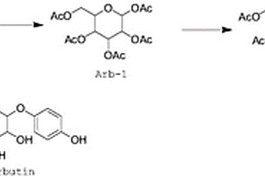 采用固体超强酸作为催化剂合成熊果苷的方法