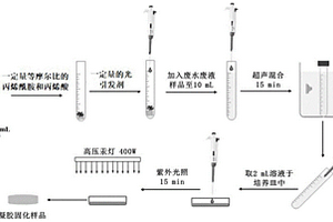 用于快速检测技术分析废水废液中重金属的样品固化预处理方法