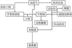 利用苹果修剪废枝制备的超级电容炭及制备方法和应用