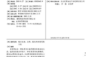 废水处理、分离、除臭和再利用的方法