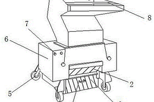 环保材料固体废物处理用具有防飞溅结构的破碎装置