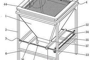 工业固体废料处理用配料机料斗结构