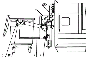 固体废弃物压缩设备的标准容器提升及倾卸装置