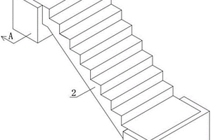 多固废楼梯预制构件组合连接装置