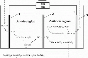 用碳酸氢钠作碱性浸取剂的CO2矿化发电方法