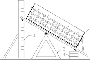 移动三角架调节大体积堆土箱坡角的装置