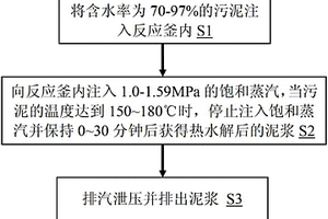 污泥低压热水解处理方法及其应用